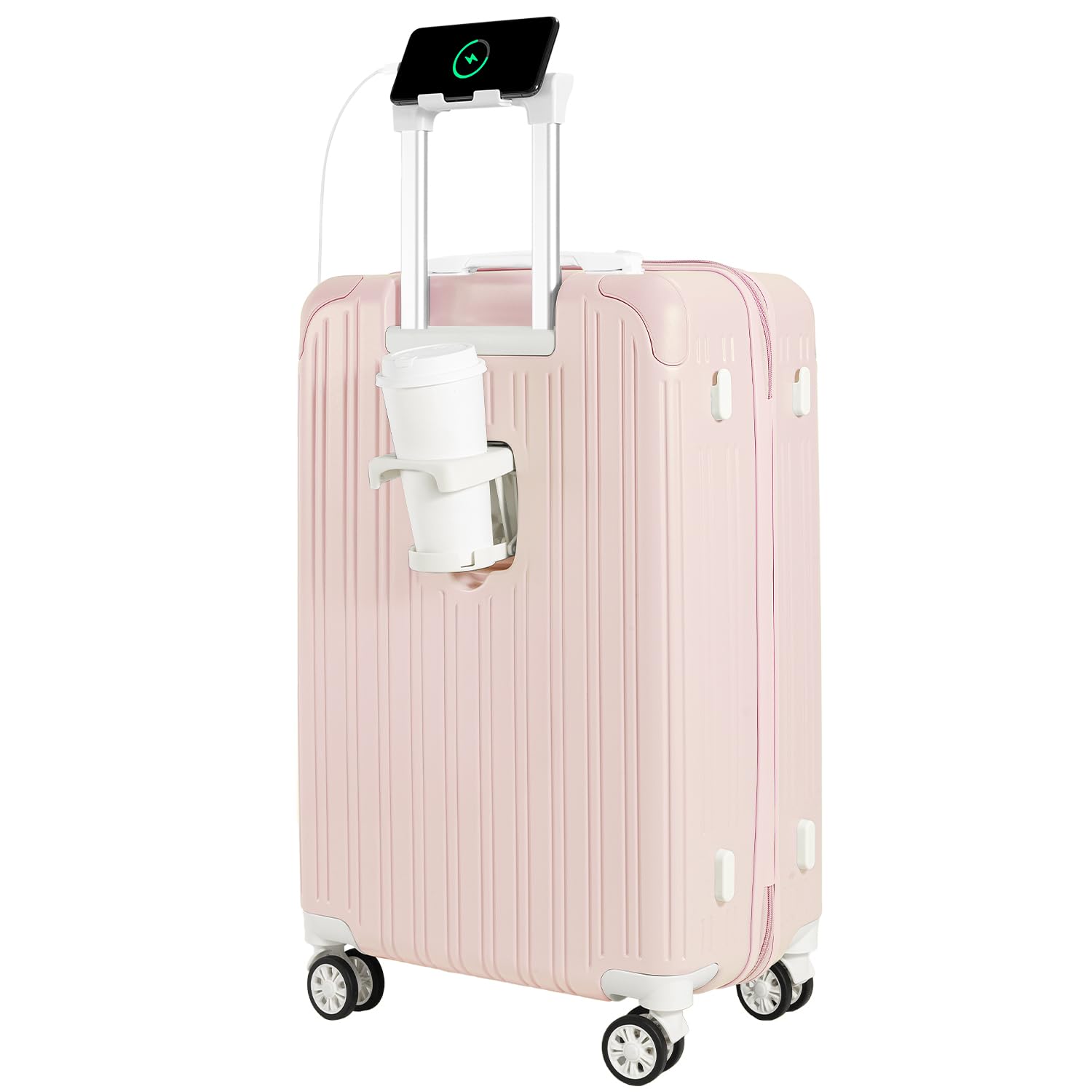 Suitcase Carry Case Carry Bag S M Size USB Port Comes with Cup Holder Hidden Hook Function Charging Function Quiet Double Casters Shockproof 360 baby рожевий колір
Suitcase Carry Case Carry Bag S M Size USB Port Comes with Cup Holder Hidden Hook Function Charging Function Quiet Double Casters Shockproof 360 baby рожевий колір
