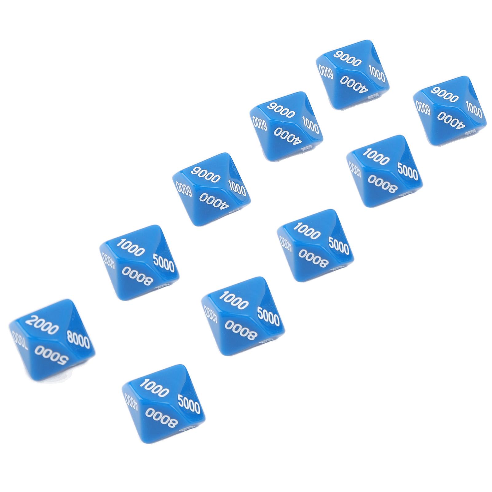 10pcs 10 Sided Dice with White Number Wise Teaching Dice for Games Education Entertainment
10pcs 10 Sided Dice with White Number Wise Teaching Dice for Games Education Entertainment