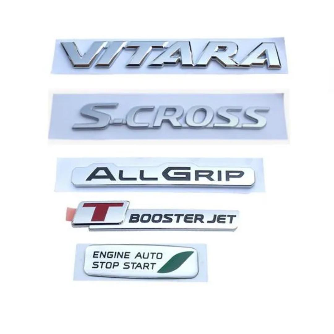 For Suzuki VITARA ALL GRIP ,S-Cross trunk mark, 4WD power logo TBOOSTERJET Rear Trunk body Emblem Badge sticker
For Suzuki VITARA ALL GRIP ,S-Cross trunk mark, 4WD power logo TBOOSTERJET Rear Trunk body Emblem Badge sticker