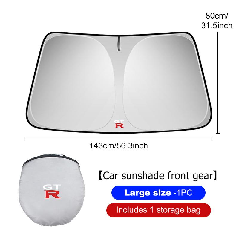 For Nissan Car Front Window Sunshade Cover Anti-UV Sun Visor Protector Cover GTR GT-R NISMO R35 Teana Skyline Kawasaki
For Nissan Car Front Window Sunshade Cover Anti-UV Sun Visor Protector Cover GTR GT-R NISMO R35 Teana Skyline Kawasaki