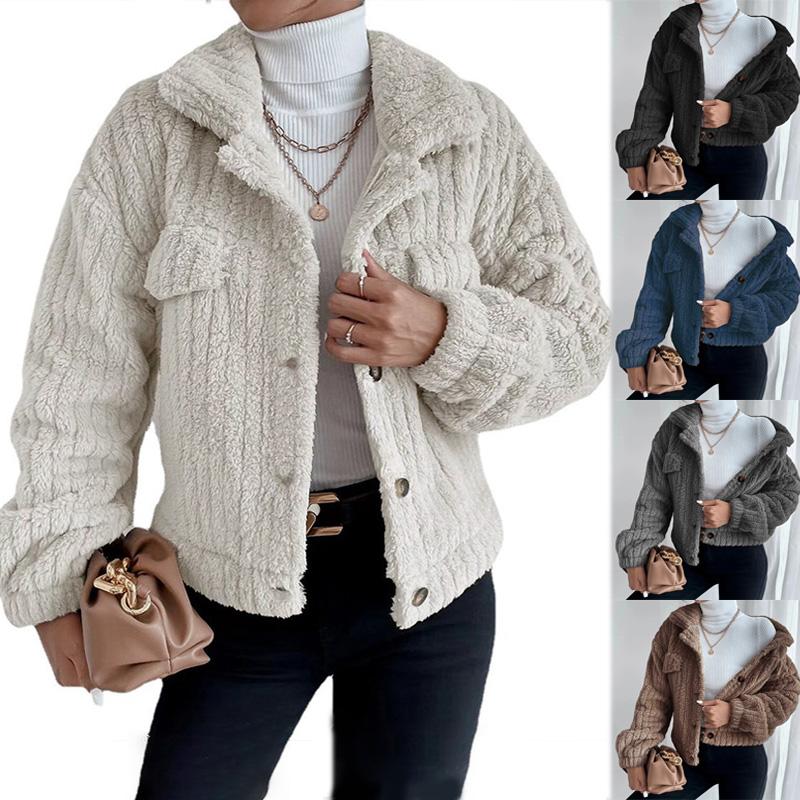 Женское теплое флисовое осенне-зимнее толстое плюшевое пальто, удобная короткая куртка, повседневная
Женское теплое флисовое осенне-зимнее толстое плюшевое пальто, удобная короткая куртка, повседневная