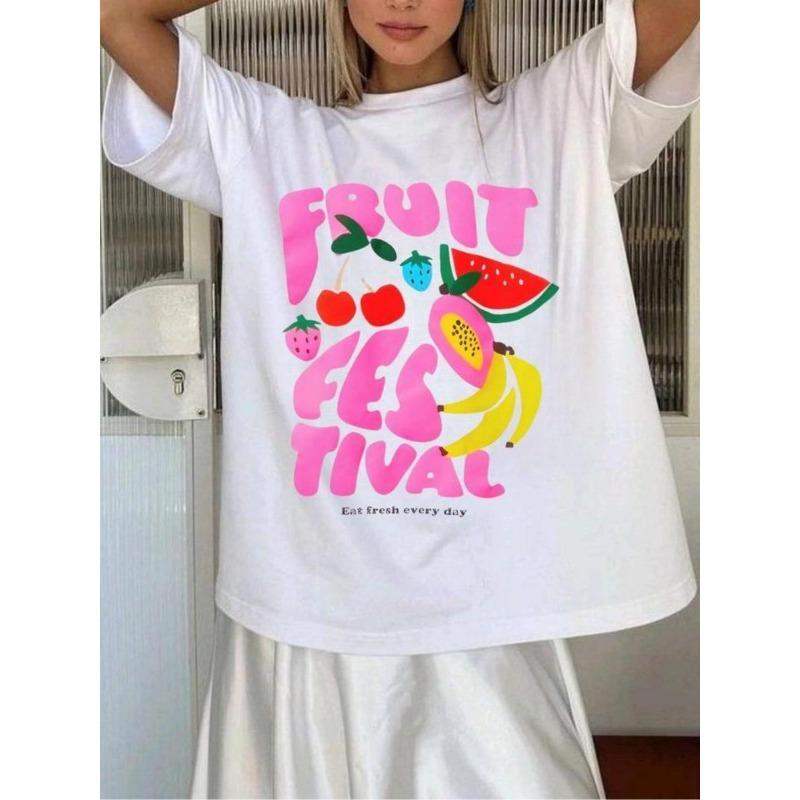 Wo S Plain White T-Shirt | Soft Breathable Loose Fit Round Neck Short Sleeve Tee with Fruit Graphic Print (Strawberries, Watermelon, Banana) S белый
Wo S Plain White T-Shirt | Soft Breathable Loose Fit Round Neck Short Sleeve Tee with Fruit Graphic Print (Strawberries, Watermelon, Banana) S белый