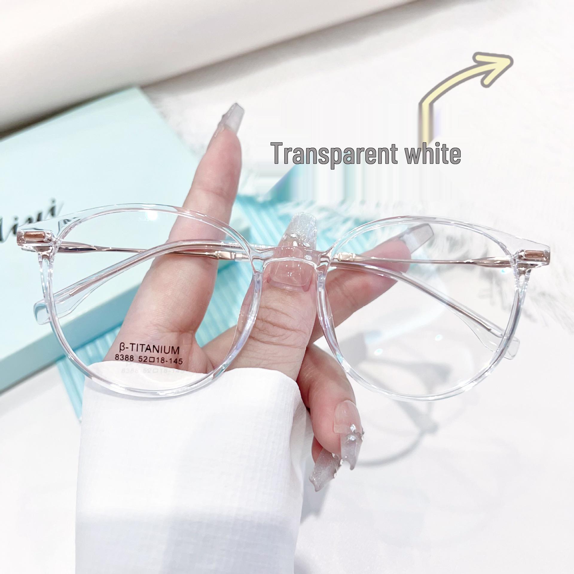 Ultralight Titanium Temple Eyeglass Frame 52, Large Frame Korean Style Everyday Prescription Glasses for Women 8388
Ultralight Titanium Temple Eyeglass Frame 52, Large Frame Korean Style Everyday Prescription Glasses for Women 8388