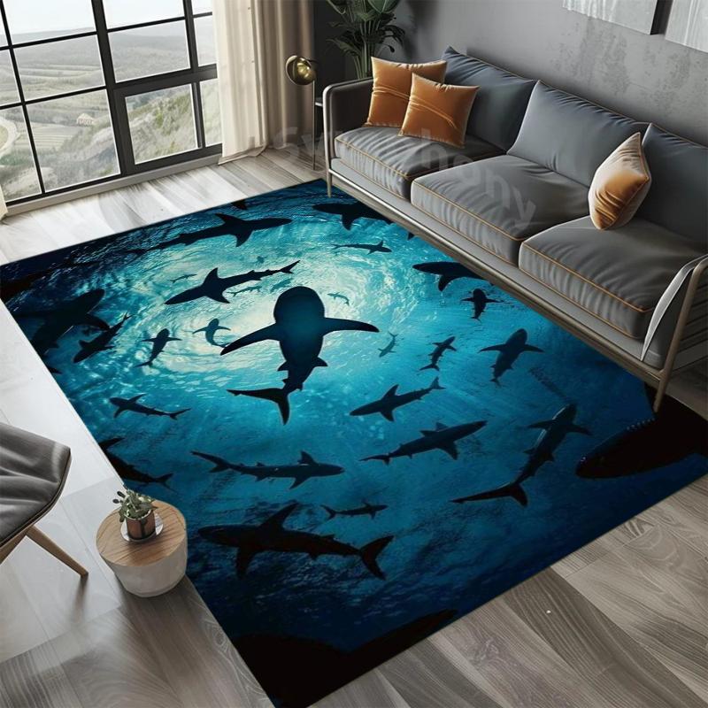 Shark Vortex Home Decor Carpet Deep Ocean Illusion Rug Underwater Adventure Theme Soft Anti-slip Area Rug for Living Room 40X60cm
Shark Vortex Home Decor Carpet Deep Ocean Illusion Rug Underwater Adventure Theme Soft Anti-slip Area Rug for Living Room 40X60cm