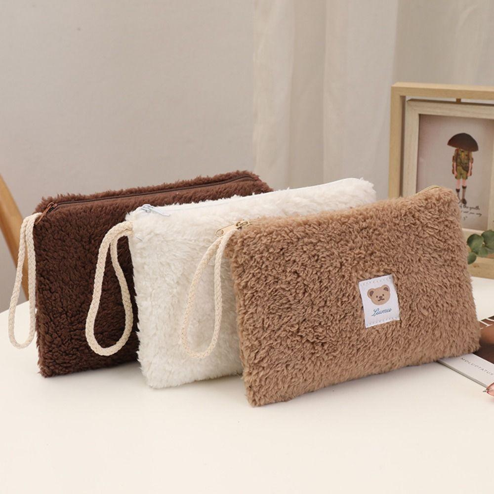 Large Capacity Cosmetics Storage Bag Plush Pencilcase Stationery Box Makeup Bag Lady Women Girl кавовий
Large Capacity Cosmetics Storage Bag Plush Pencilcase Stationery Box Makeup Bag Lady Women Girl кавовий