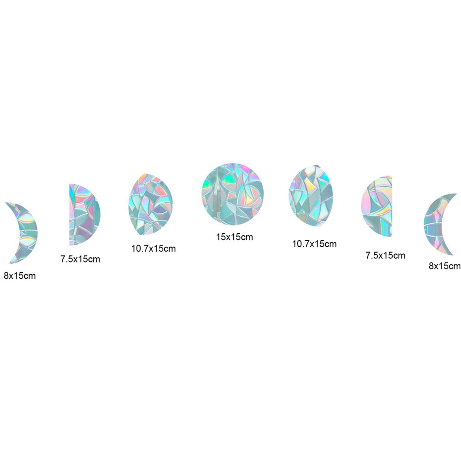Радужная электростатическая стеклянная наклейка, клейкая оконная пленка, съемная наклейка на стеклянное окно One Size