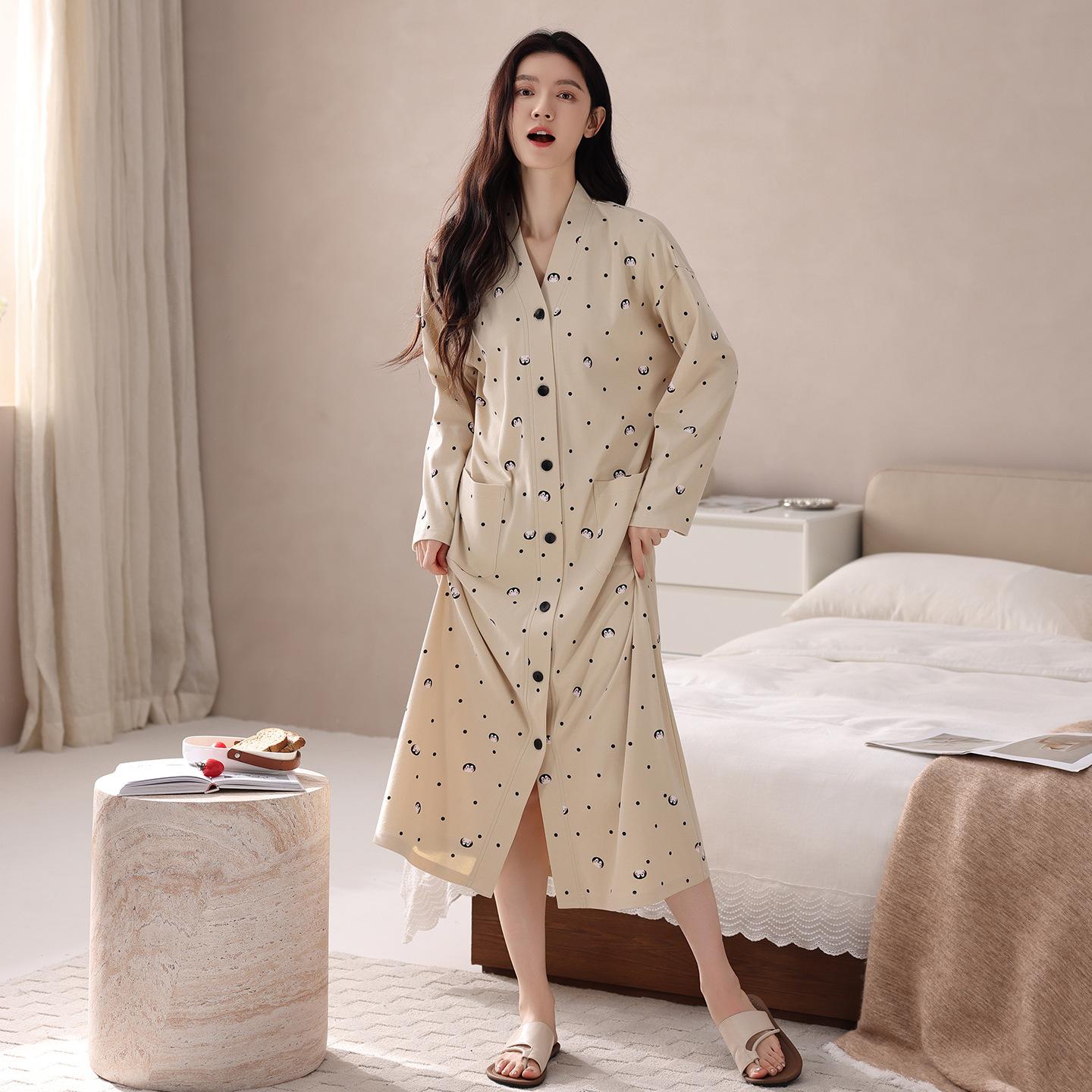 Pajamas Women S Spring And Autumn Pure Cotton Women S Long Sleeves Can Be Worn Outside Large Size Pajamas Long Spring And Autumn Women S 3XL
Pajamas Women S Spring And Autumn Pure Cotton Women S Long Sleeves Can Be Worn Outside Large Size Pajamas Long Spring And Autumn Women S 3XL