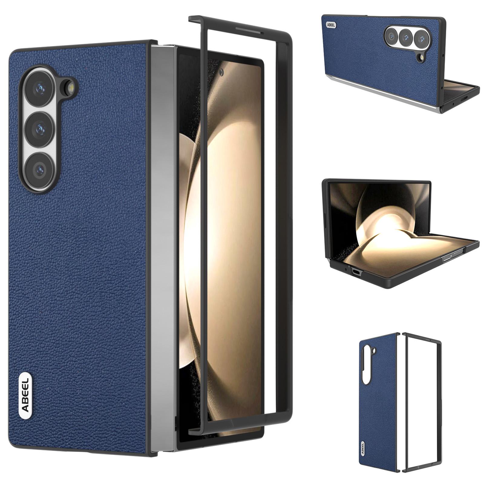 For Samsung Galaxy Z Fold6 5G Case Genuine Cow Leather+PC Folding Phone Cover Blue
For Samsung Galaxy Z Fold6 5G Case Genuine Cow Leather+PC Folding Phone Cover Blue