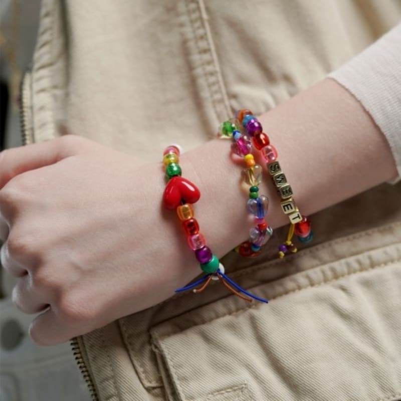 BONBEAU Pop color heart ball Bracelet free
BONBEAU Pop color heart ball Bracelet free