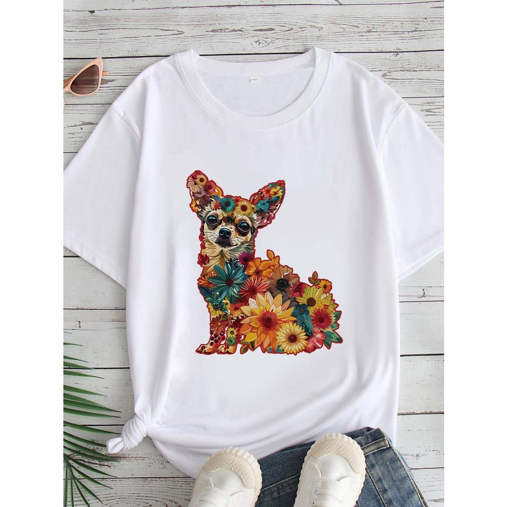 Women s Large Size Printed Round Neck Short-sleeved T-shirt Comfortable Casual Top European Style M
Women s Large Size Printed Round Neck Short-sleeved T-shirt Comfortable Casual Top European Style M
