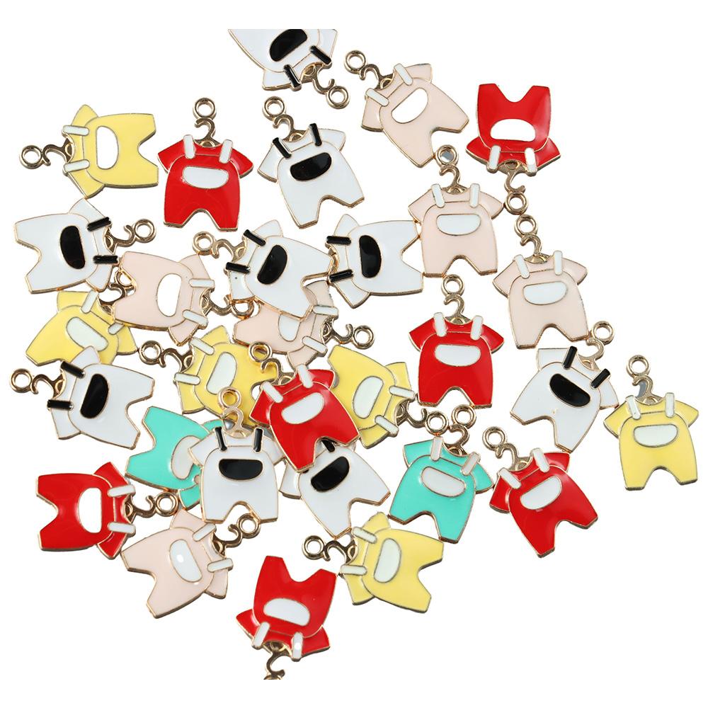 50pcs 15*21.5mm Enamel Clothes Charms Alloy Cute Baby Clothes Charms DIY charms Necklaces
50pcs 15*21.5mm Enamel Clothes Charms Alloy Cute Baby Clothes Charms DIY charms Necklaces