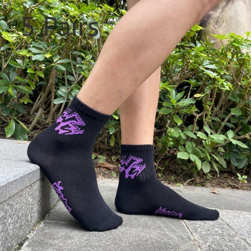 5 пар весенних и летних носков Tide, спортивные носки для скейтбординга, хлопковые носки до середины икры, короткие носки для мужчин и женщин с надписями, носки для баскетбола 5 pairs чёрный
5 пар весенних и летних носков Tide, спортивные носки для скейтбординга, хлопковые носки до середины икры, короткие носки для мужчин и женщин с надписями, носки для баскетбола 5 pairs чёрный