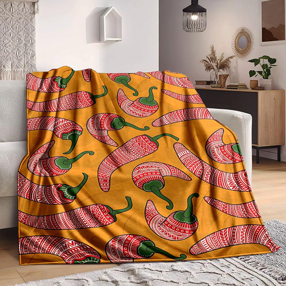 1pc Chili Pepper Print Blanket Warm,Perfect for Camping And Travel, Making It a Great Gift for Any Season yy250904173 75x90cm
1pc Chili Pepper Print Blanket Warm,Perfect for Camping And Travel, Making It a Great Gift for Any Season yy250904173 75x90cm