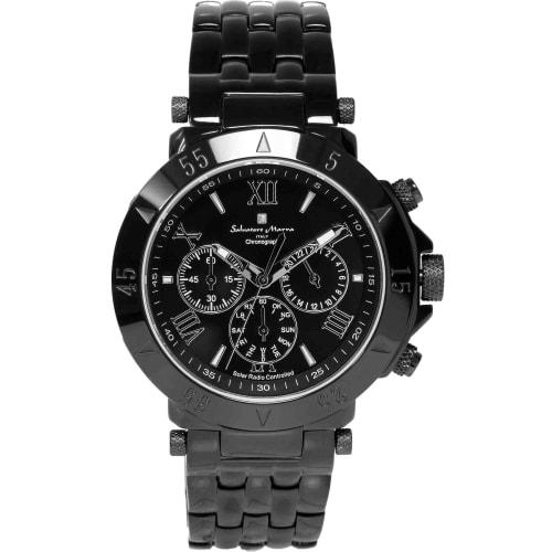 Мужские часы Salvatore Marra, Радиоуправляемый солнечный хронограф с полным автоматическим календарем, Лимитированная серия, Итальянский бренд, Аналоговый дисплей [Показано в M
Мужские часы Salvatore Marra, Радиоуправляемый солнечный хронограф с полным автоматическим календарем, Лимитированная серия, Итальянский бренд, Аналоговый дисплей [Показано в M