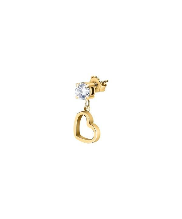 La Petite Story Single Gold Tone Steel Heart Earrings With Clear Zircons LPS02AQM57 For Women
La Petite Story Single Gold Tone Steel Heart Earrings With Clear Zircons LPS02AQM57 For Women