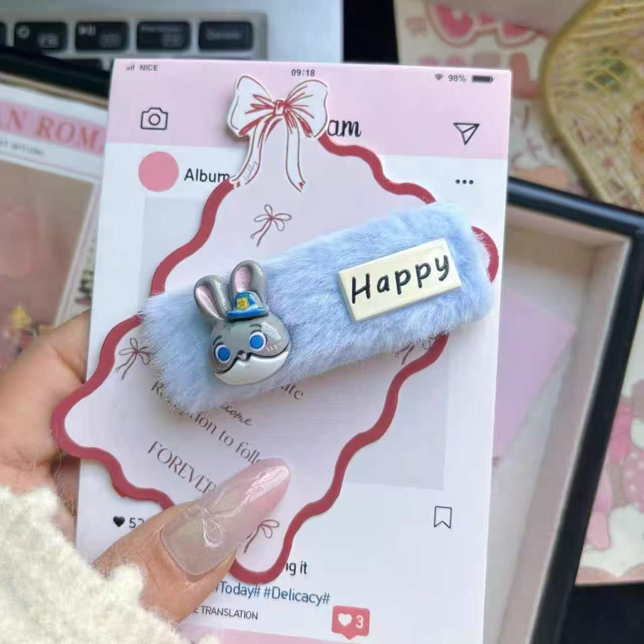 Judy Hat Plush Ears Hair Clip & Large Intestine Cartoon Hair Tie Set - Cute Autumn/Winter Accessories
Judy Hat Plush Ears Hair Clip & Large Intestine Cartoon Hair Tie Set - Cute Autumn/Winter Accessories