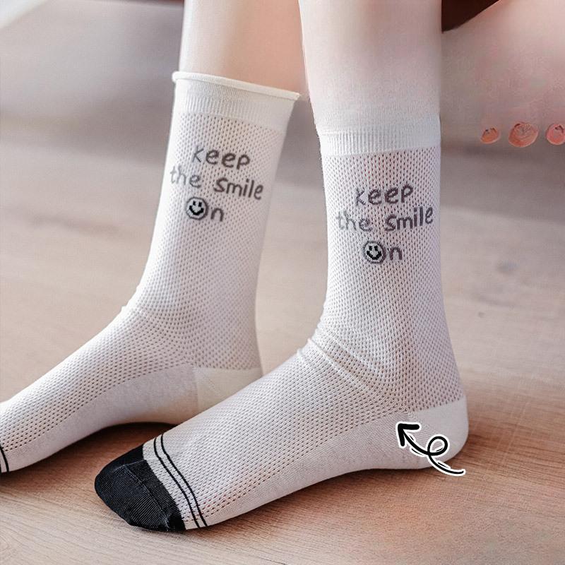 Women s Spring and Summer Trendy Cartoon Fashion Breathable Mesh School Style Striped Simple Mid Calf Socks 1 pair
Women s Spring and Summer Trendy Cartoon Fashion Breathable Mesh School Style Striped Simple Mid Calf Socks 1 pair