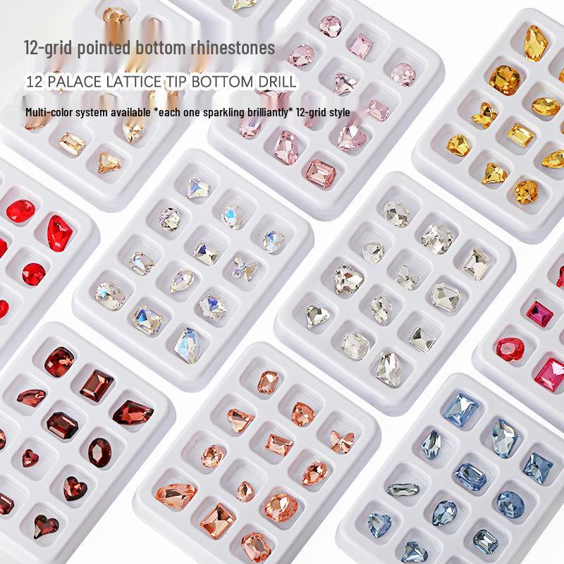 Nail Art Rhinestone Set: Pointed, Heart, Peach, Rectangle, Octagonal, Square, Irregular Shapes – 12 Pieces
Nail Art Rhinestone Set: Pointed, Heart, Peach, Rectangle, Octagonal, Square, Irregular Shapes – 12 Pieces