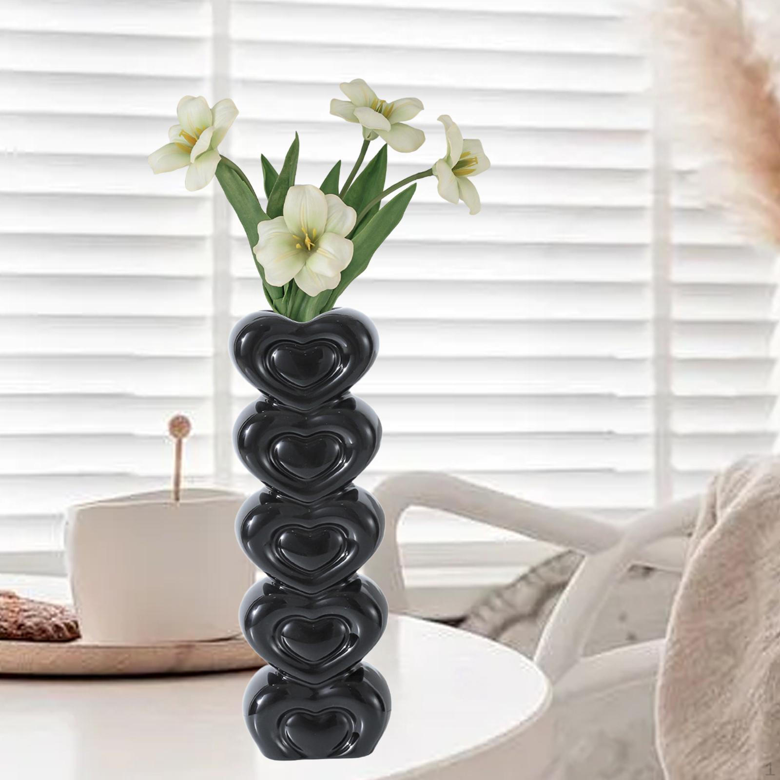Керамическая ваза для цветов в форме сердца, универсальное украшение стола для кухни, офиса, общежития, квартиры Black 7x4.5x21cm
Керамическая ваза для цветов в форме сердца, универсальное украшение стола для кухни, офиса, общежития, квартиры Black 7x4.5x21cm