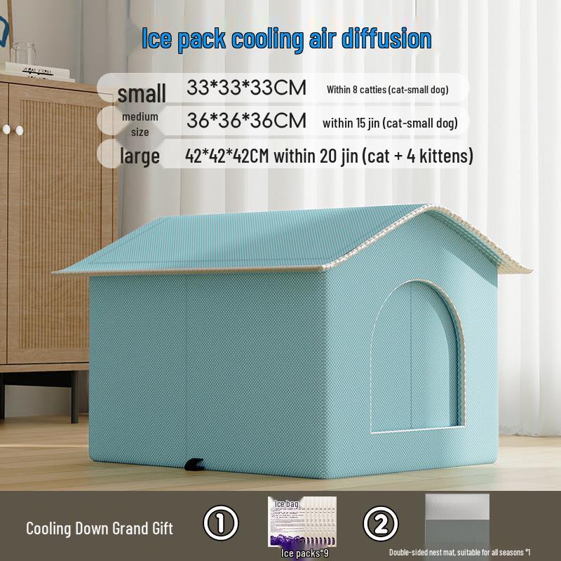 Universal Large Pet Cooling Cabin: Fully Enclosed Air-Conditioned Ice Bed for Cats and Dogs Small - Suitable for pets under 8 lbs
Universal Large Pet Cooling Cabin: Fully Enclosed Air-Conditioned Ice Bed for Cats and Dogs Small - Suitable for pets under 8 lbs