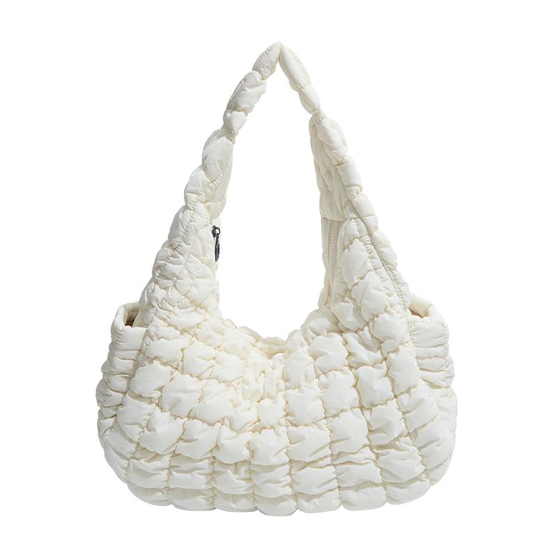 Puffy Padded Shoulder Bag Half Moon Plaids Quiltded Women Handbag Ruched Oxford Armpit Designer Bags for Women Hobo Shopper Tote
Puffy Padded Shoulder Bag Half Moon Plaids Quiltded Women Handbag Ruched Oxford Armpit Designer Bags for Women Hobo Shopper Tote