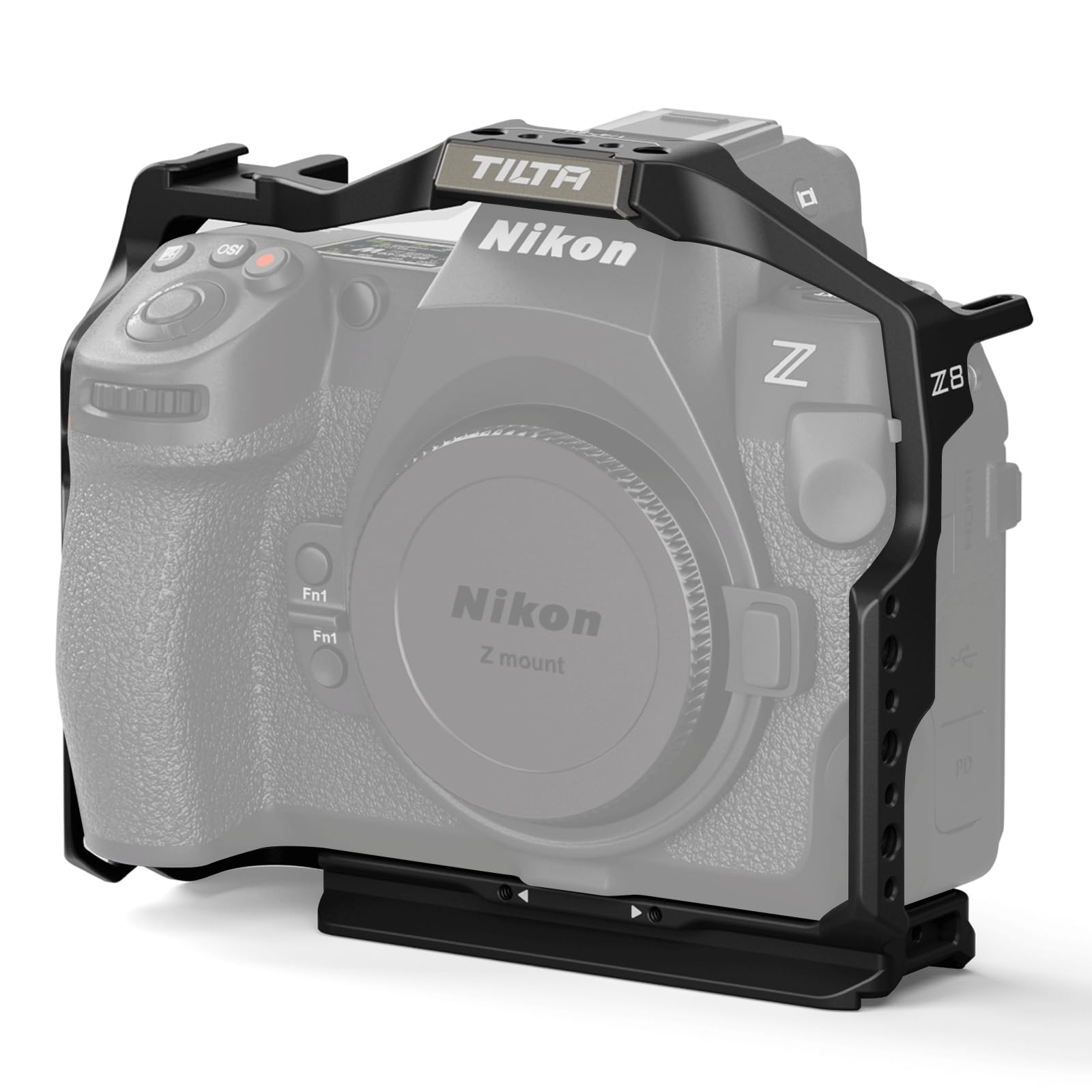 TILTA Full Camera Cage Compatible with Nikon Z8, Cold Shoe Receiver, NATO Rail, 3/8 -16 and 1/4 -20 Threads - Black TA-T55-FCC-B
TILTA Full Camera Cage Compatible with Nikon Z8, Cold Shoe Receiver, NATO Rail, 3/8 -16 and 1/4 -20 Threads - Black TA-T55-FCC-B