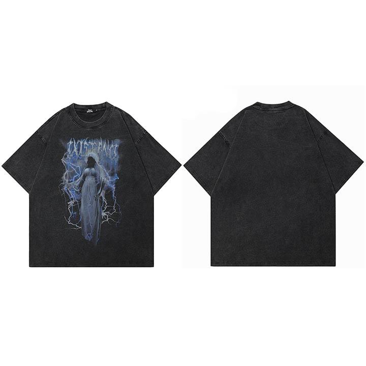 Hip Hop Streetwear Men TShirt Oversized Lightning God Graphic T Shirt Retro Washed Black Tshirt Cotton Unisex Tops Tees S
Hip Hop Streetwear Men TShirt Oversized Lightning God Graphic T Shirt Retro Washed Black Tshirt Cotton Unisex Tops Tees S