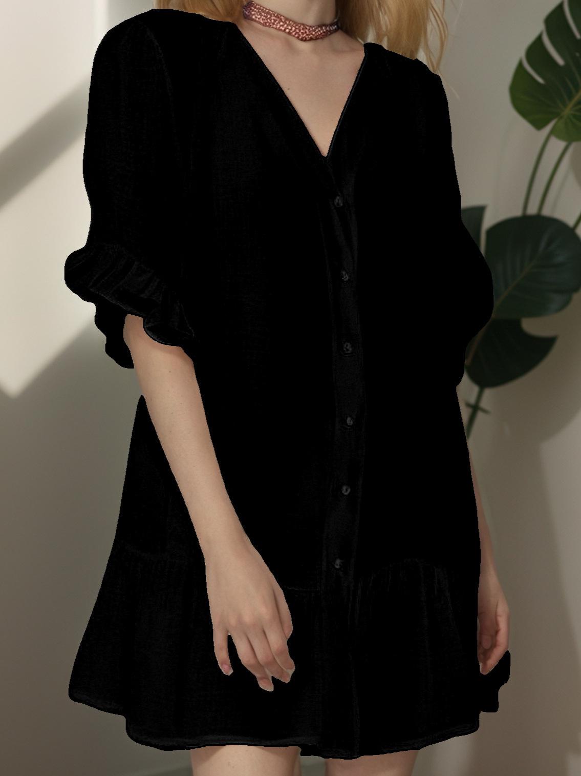 2023 Summer V-Neck Ruffle Beach Cover-Up Dress for Women L чёрный
2023 Summer V-Neck Ruffle Beach Cover-Up Dress for Women L чёрный