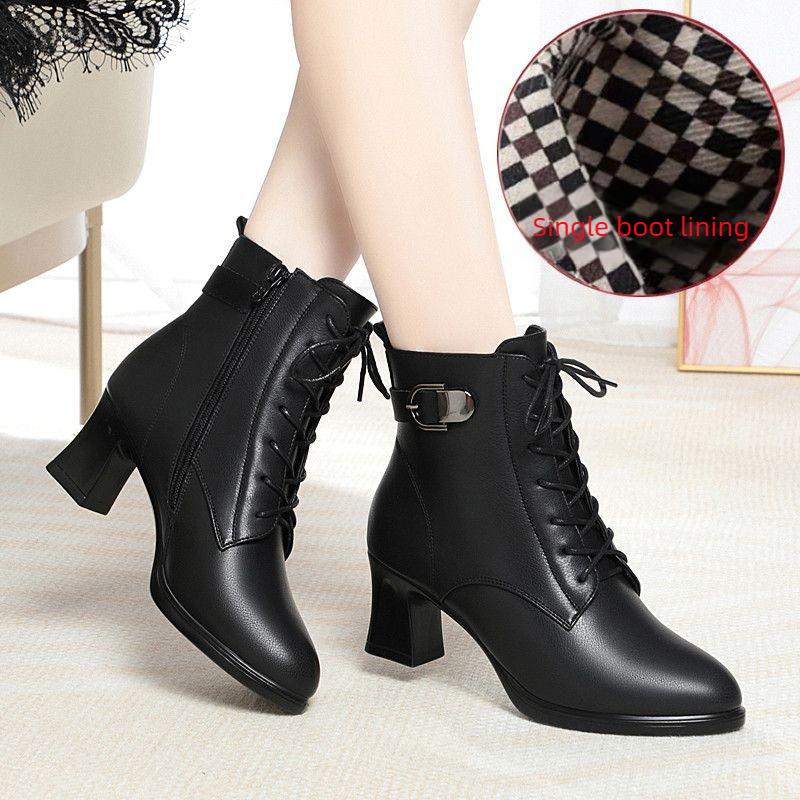 New Autumn/Winter Style Women s Soft Leather Boots with Chunky Heel, High Heel, Waterproof Platform, Fleece Lined 41
New Autumn/Winter Style Women s Soft Leather Boots with Chunky Heel, High Heel, Waterproof Platform, Fleece Lined 41