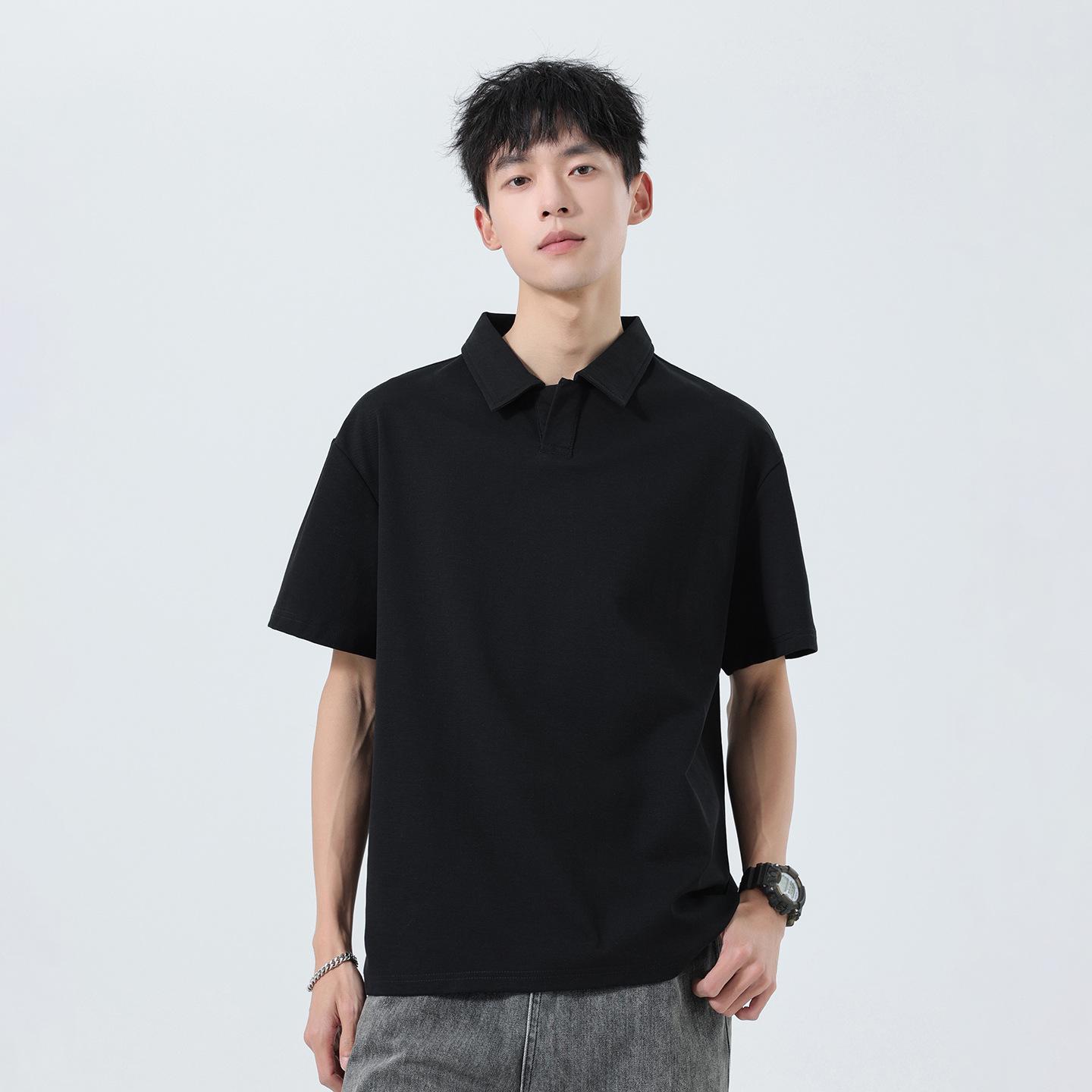 Men s Heavyweight Solid Color Polo Shirt - Short Sleeve, Half-Open Lapel, Summer Style T-shirt 3XL чёрный
Men s Heavyweight Solid Color Polo Shirt - Short Sleeve, Half-Open Lapel, Summer Style T-shirt 3XL чёрный