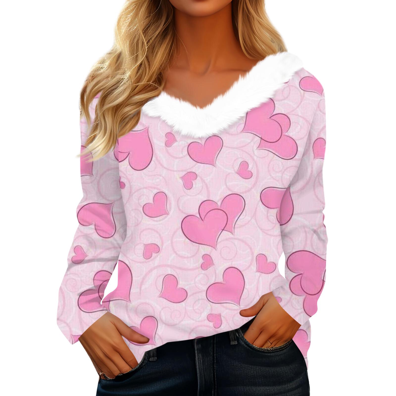 Women s Valentine s Day Printed Long-Sleeved Shirt, V-Neck, Casual Loose-Fitting T-Shirt Top XL
Women s Valentine s Day Printed Long-Sleeved Shirt, V-Neck, Casual Loose-Fitting T-Shirt Top XL