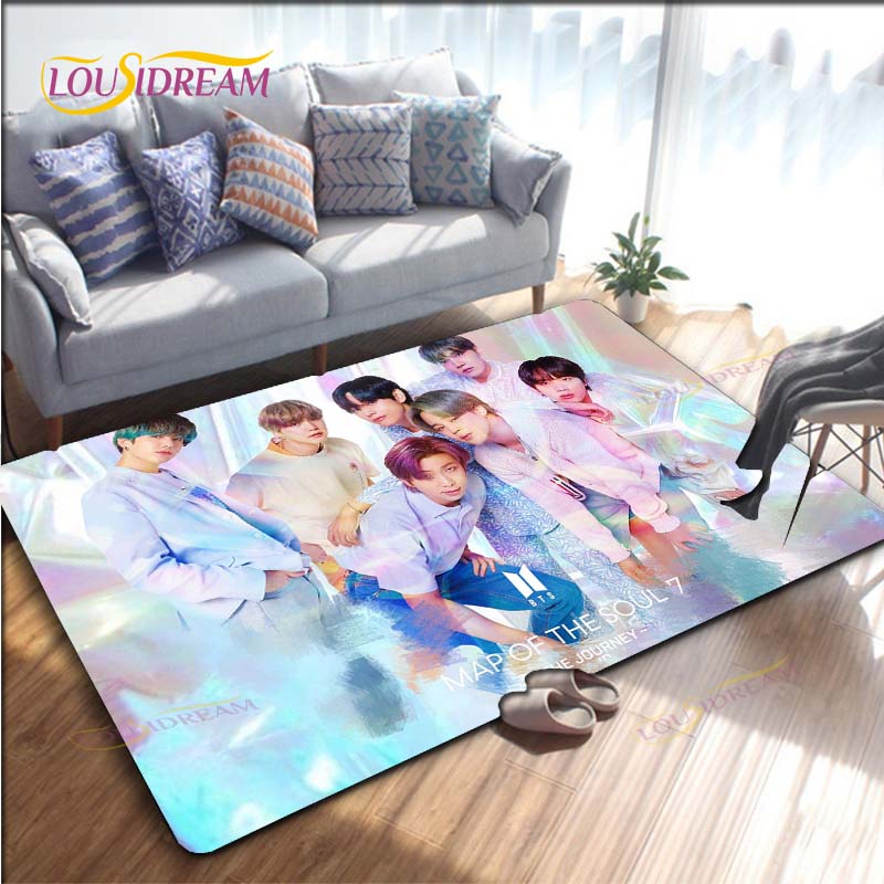Найновіші Kpop Bangtan Boys BTS Візерунок Килими Вітальня Протиковзкий Килимок Дитяча Кімната Килимки Йога Килимок Великий Килим Декор 120cm x 160cm
Найновіші Kpop Bangtan Boys BTS Візерунок Килими Вітальня Протиковзкий Килимок Дитяча Кімната Килимки Йога Килимок Великий Килим Декор 120cm x 160cm