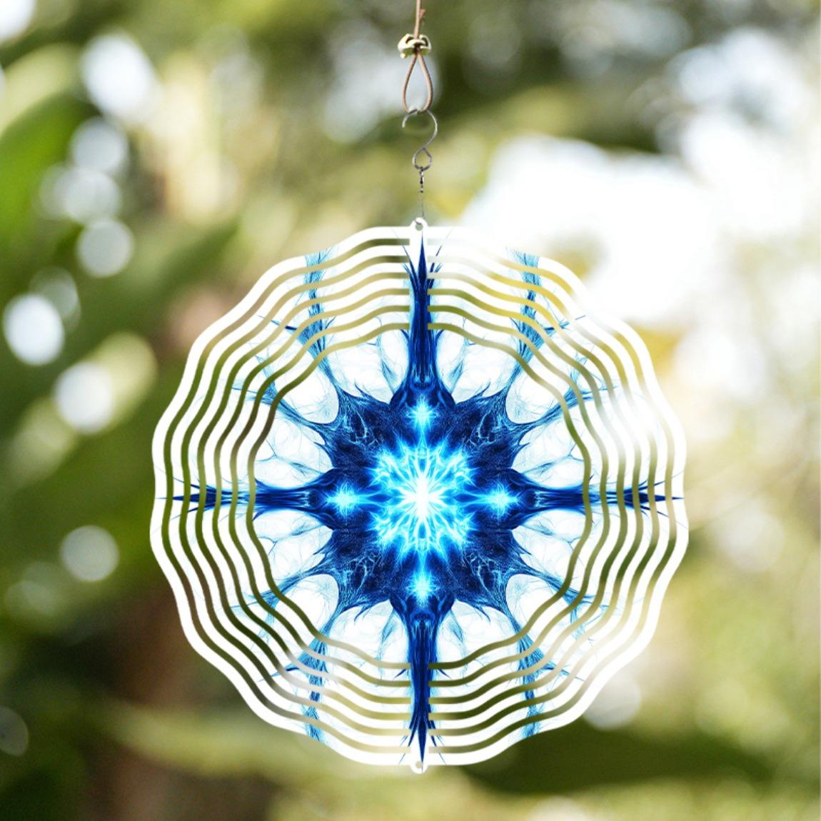 10 Inch Blue Flower Wind Spinner Metal Garden Art with Intricate Floral Design for Indoor Outdoor Decor Holiday and Year Round Use 01A
10 Inch Blue Flower Wind Spinner Metal Garden Art with Intricate Floral Design for Indoor Outdoor Decor Holiday and Year Round Use 01A