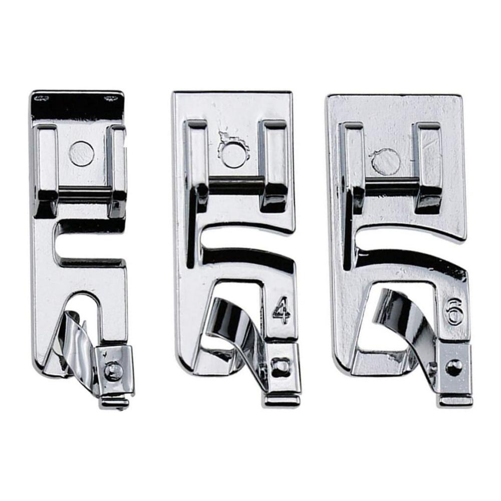3Pcs Narrow Rolled Hem Sewing Machine Presser Foot Set For All Low Shank Sewing
3Pcs Narrow Rolled Hem Sewing Machine Presser Foot Set For All Low Shank Sewing