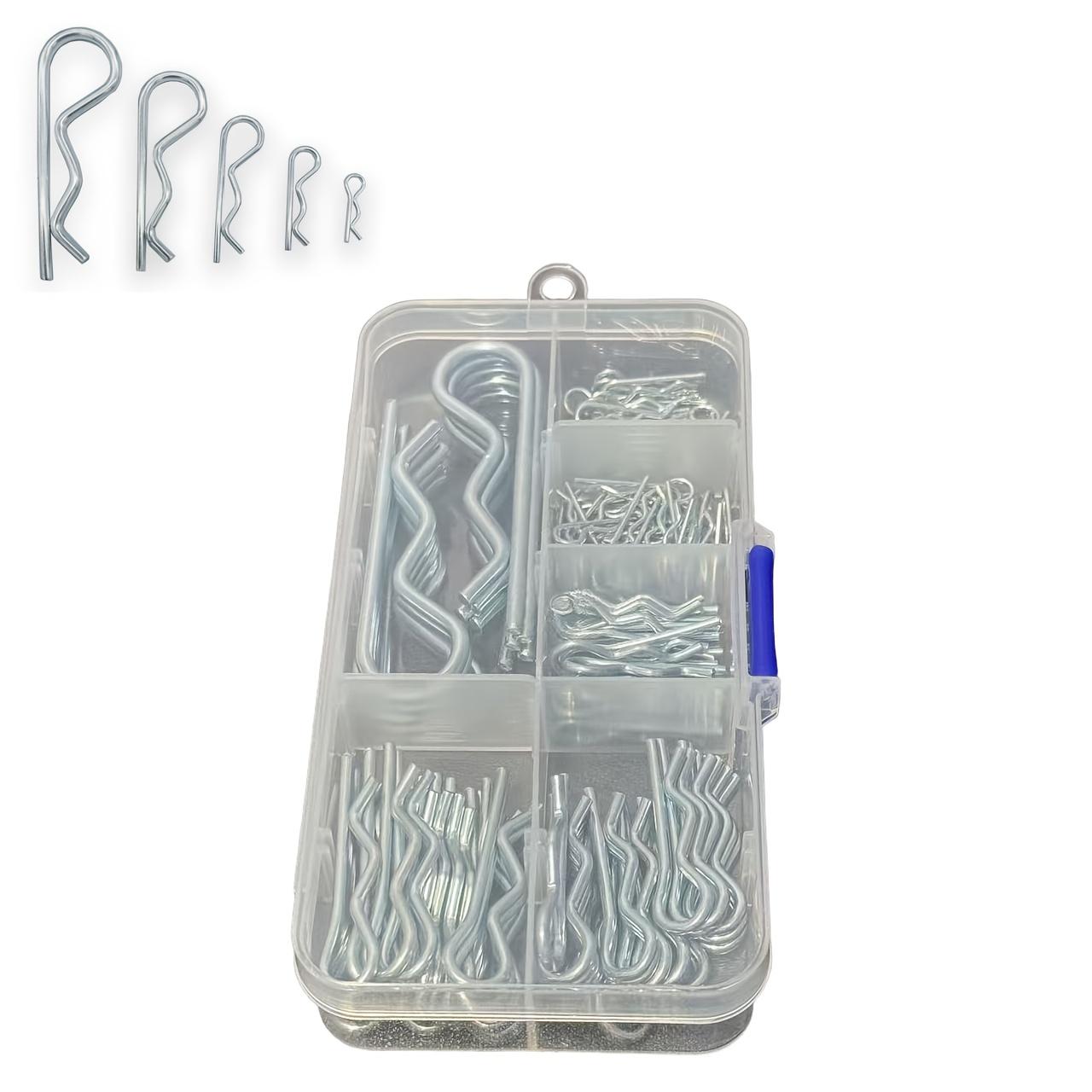 100 pcs Cotter Pins Spring Connectors 2 Mm, R-Clips Splint Assortment Galvanised Spring Pins Safety Pins Set
100 pcs Cotter Pins Spring Connectors 2 Mm, R-Clips Splint Assortment Galvanised Spring Pins Safety Pins Set