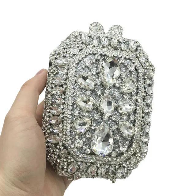 Boutique De FGG Light Blue Sapphire Women Mini Crystal Clutch Evening Minaudiere Purses Wedding Party Rhinestone Clutch Handbags Super Mini
Boutique De FGG Light Blue Sapphire Women Mini Crystal Clutch Evening Minaudiere Purses Wedding Party Rhinestone Clutch Handbags Super Mini