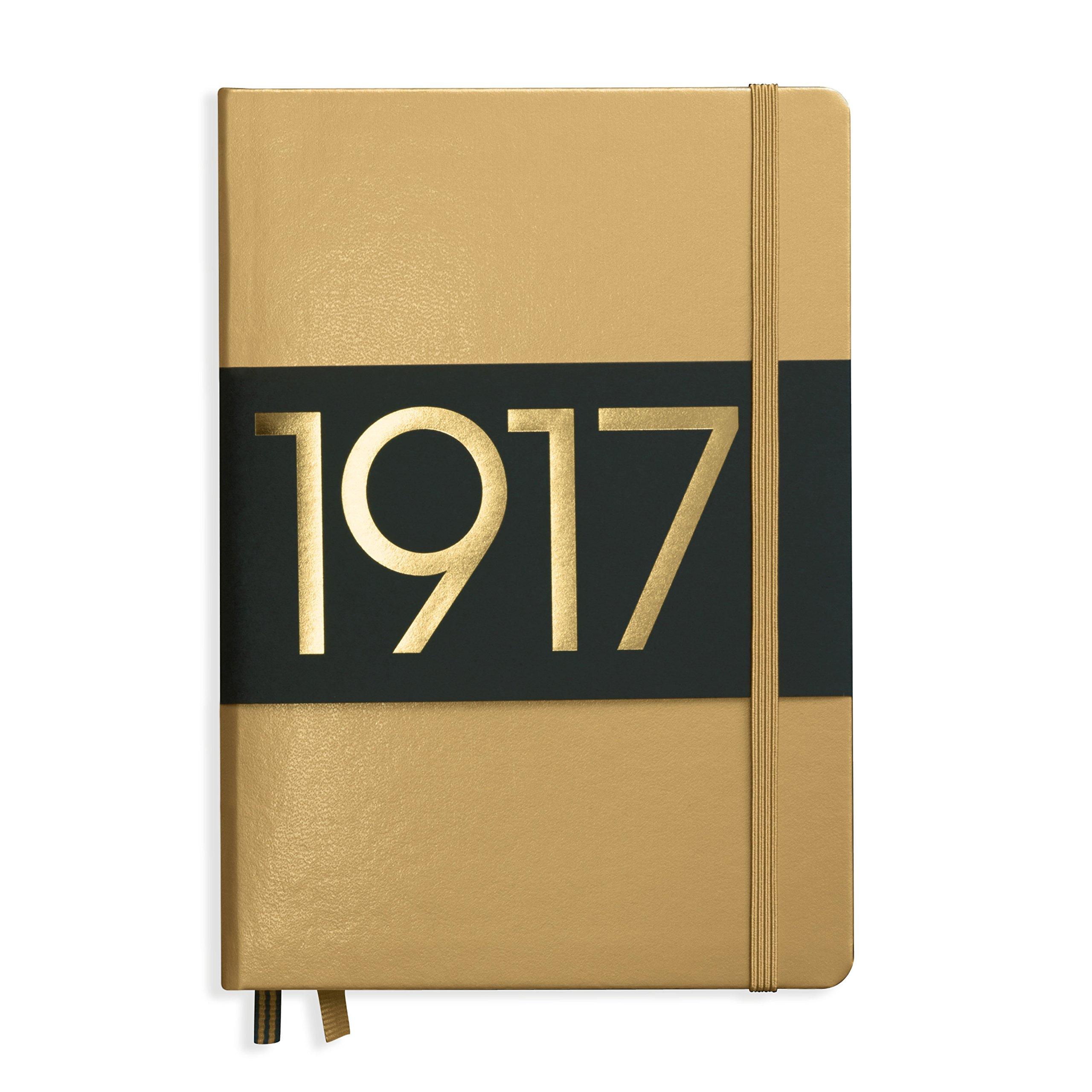 Leuchtturm A5 Notebook, Plain Gold, 355518, Officially Imported
Leuchtturm A5 Notebook, Plain Gold, 355518, Officially Imported