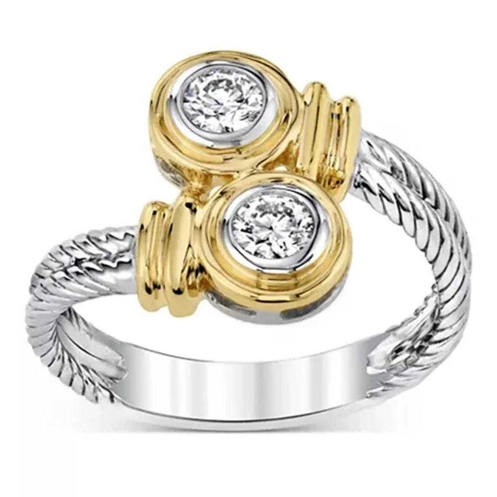 Novel Design Two Tone Women Ring Fashion Girl Party Accessories Office Lady Daily Wear Rings Fine Gift Anillos Bijouterie 6
Novel Design Two Tone Women Ring Fashion Girl Party Accessories Office Lady Daily Wear Rings Fine Gift Anillos Bijouterie 6