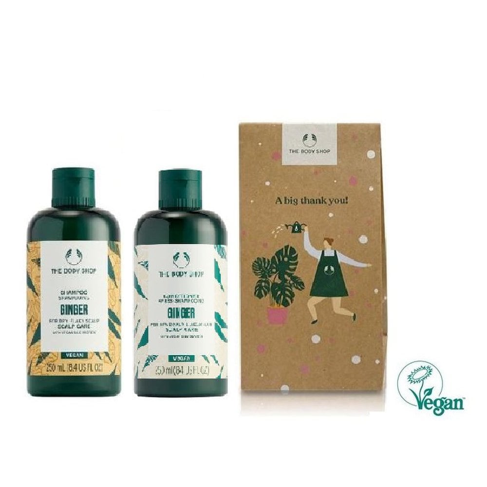 The Body Shop Имбирный уход для волос 250 мл подарочный набор из 2 предметов (шампунь + кондиционер)
The Body Shop Имбирный уход для волос 250 мл подарочный набор из 2 предметов (шампунь + кондиционер)