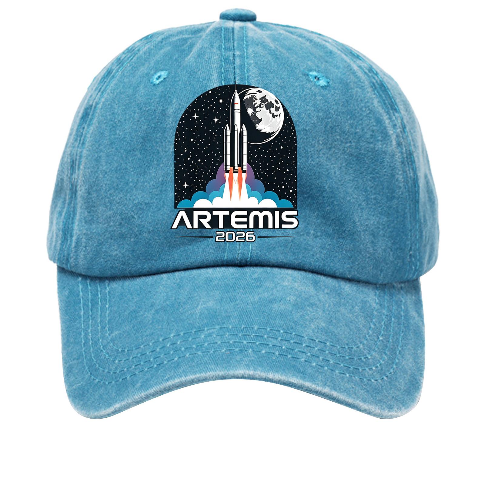 Washed Cotton Soft Top Baseball Cap Vintage Style Denim Hat with Printed Rocket and Moon Graphic Adjustable Back Strap One Size синий
Washed Cotton Soft Top Baseball Cap Vintage Style Denim Hat with Printed Rocket and Moon Graphic Adjustable Back Strap One Size синий