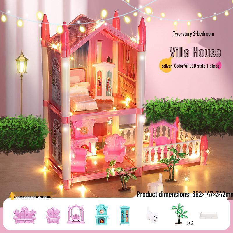 Girls Princess Castle Dollhouse: Educational Role-Playing Toy Set
Girls Princess Castle Dollhouse: Educational Role-Playing Toy Set
