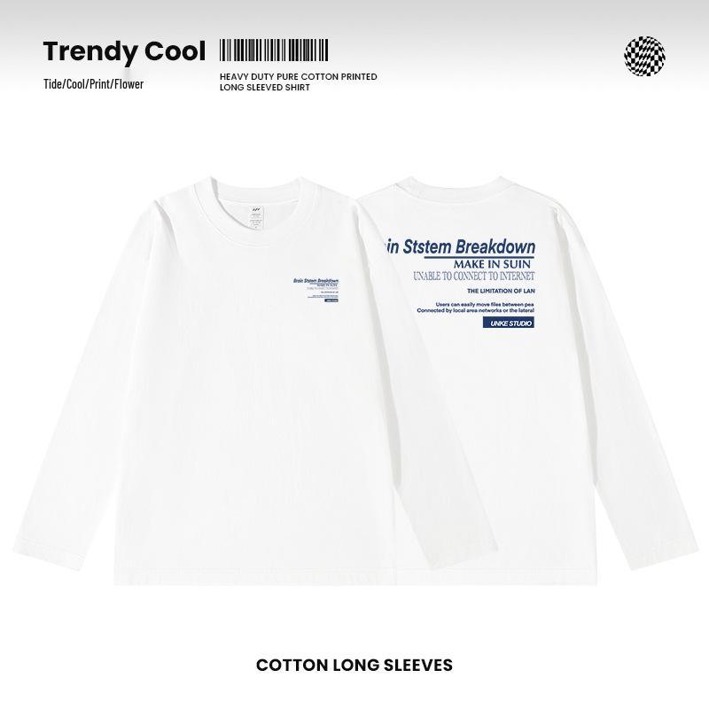 Men s Trendy Pure Cotton Long Sleeve Crew Neck T-Shirt, 230g, Loose Fit, Autumn Casual Wear L (115-130 jin)
Men s Trendy Pure Cotton Long Sleeve Crew Neck T-Shirt, 230g, Loose Fit, Autumn Casual Wear L (115-130 jin)