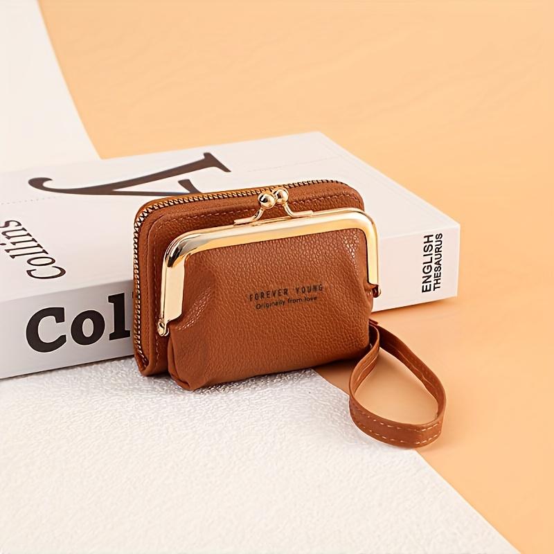 Women S Elegant Wallet with Wrist Strap & Kiss Button Closure -Golden-Tone Hardware,Zipper Pocket & Card Holder,Wallet for Women коричневий
Women S Elegant Wallet with Wrist Strap & Kiss Button Closure -Golden-Tone Hardware,Zipper Pocket & Card Holder,Wallet for Women коричневий