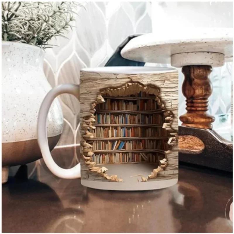 Ceramic 3D Library Book Mug Shelf Mug Creative Space Design Multi-Purpose Mug Coffee Cup Study Milk Cup Friends Birthday Gift 301-400ml
Ceramic 3D Library Book Mug Shelf Mug Creative Space Design Multi-Purpose Mug Coffee Cup Study Milk Cup Friends Birthday Gift 301-400ml