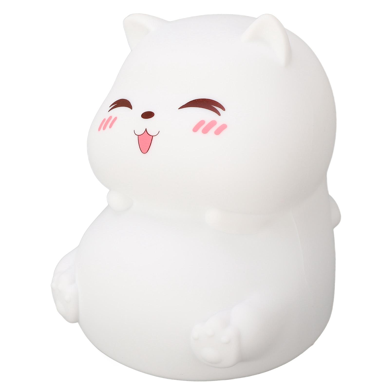 Silicone Night Lamp Cute Cat Tap Control Color Rechargeable Soft Night Light for Bedroom
Silicone Night Lamp Cute Cat Tap Control Color Rechargeable Soft Night Light for Bedroom