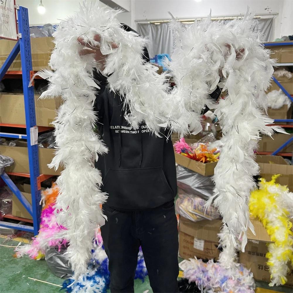 DIY 2 ярди 130г Пухнастий страусиний пір яний боа шарф Натуральне марабу Індиче пір я стрічка Карнавальний одяг Сукні Швейні аксесуари 60 Grams
DIY 2 ярди 130г Пухнастий страусиний пір яний боа шарф Натуральне марабу Індиче пір я стрічка Карнавальний одяг Сукні Швейні аксесуари 60 Grams