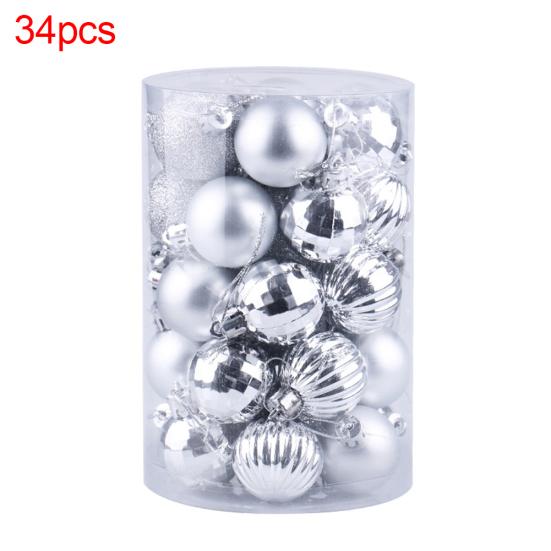 34 шт. Рождественский шар с покрытием, подвесной безделушка, украшение для рождественской елкиДомашний вечеринка
34 шт. Рождественский шар с покрытием, подвесной безделушка, украшение для рождественской елкиДомашний вечеринка