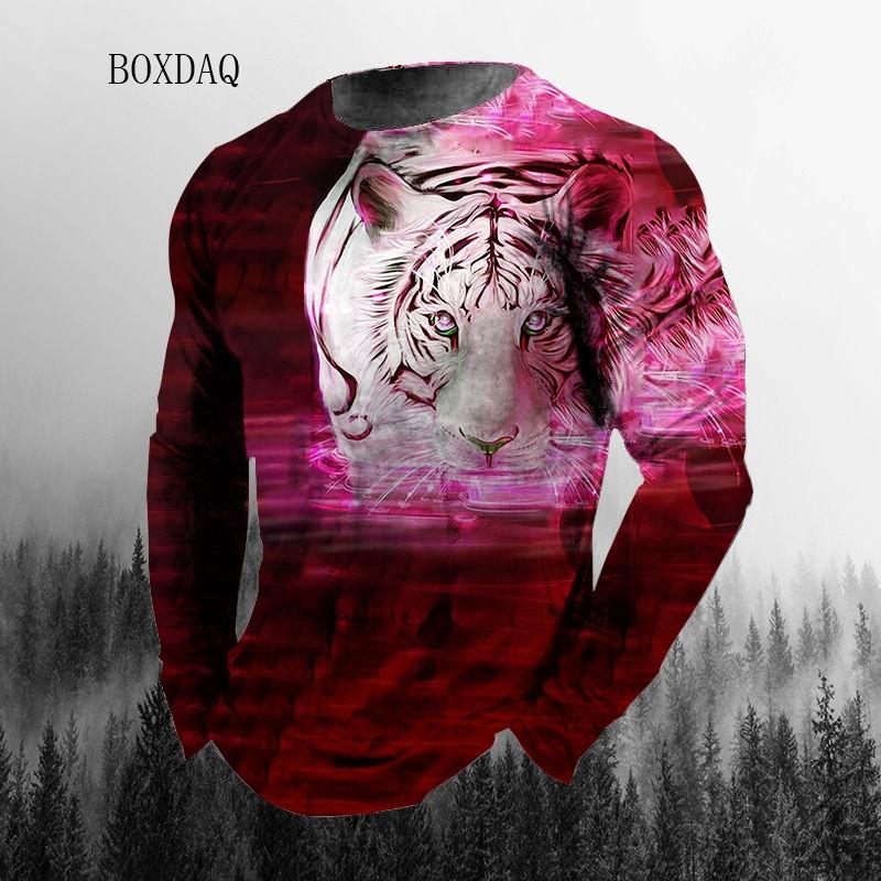 Длинные рукава Тигр абстрактный узор мужские уличные футболки весна осень 3d анималистичный принт модная футболка 6XL плюс размер мужские повседневные топы 5XL
Длинные рукава Тигр абстрактный узор мужские уличные футболки весна осень 3d анималистичный принт модная футболка 6XL плюс размер мужские повседневные топы 5XL