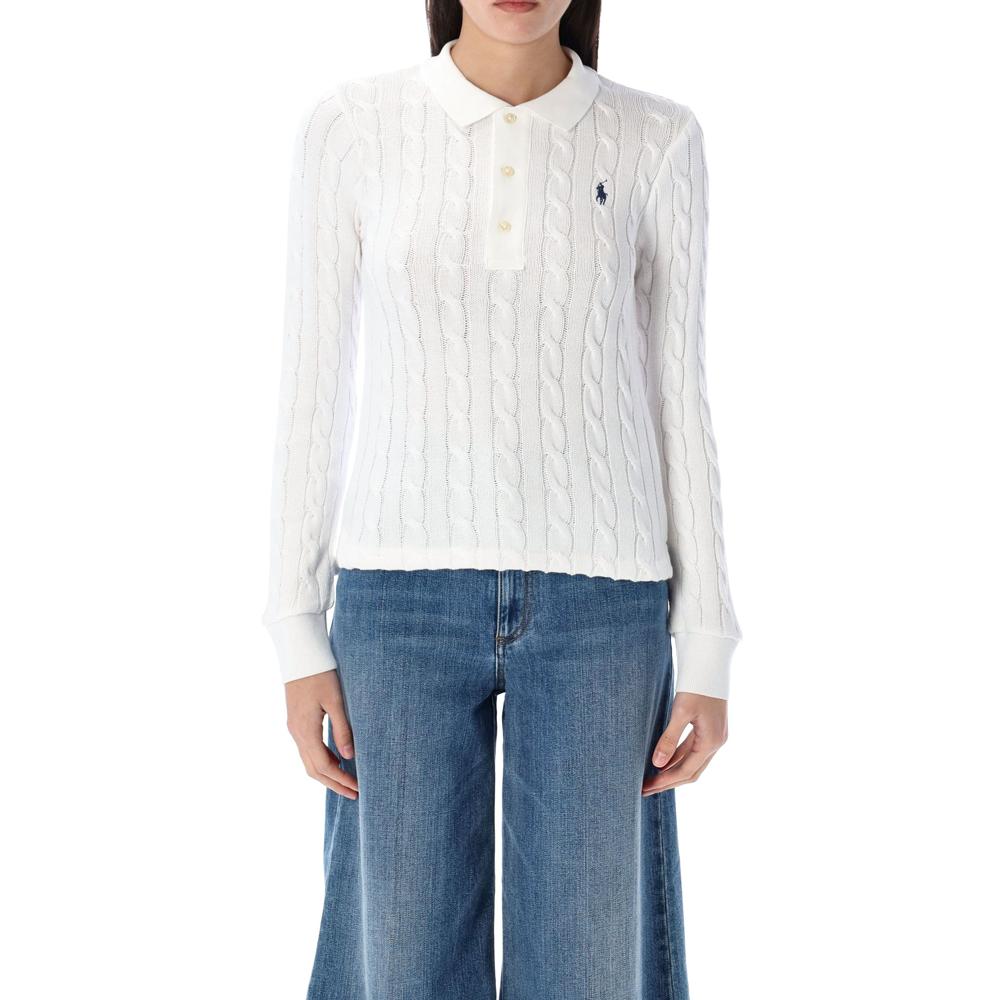 Polo Ralph Lauren Solid Color Logo Embroidered Polo Collar Long Sleeve Knit Shirt Women tops White 211959100-005 M
Polo Ralph Lauren Solid Color Logo Embroidered Polo Collar Long Sleeve Knit Shirt Women tops White 211959100-005 M