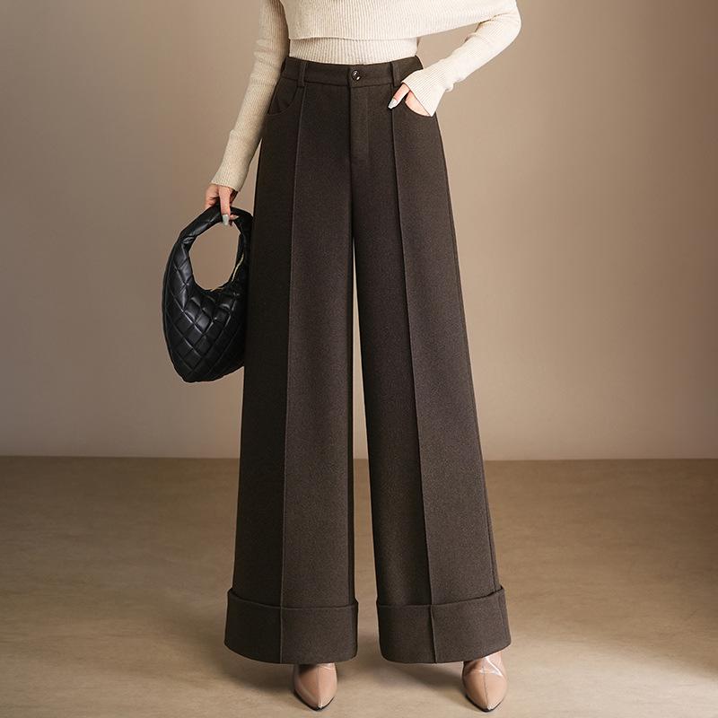 High-Waisted Woolen Wide-Leg Pants - Long, Thick, Drapey, and Slimming for 2025 Casual Versatility M кавовий
High-Waisted Woolen Wide-Leg Pants - Long, Thick, Drapey, and Slimming for 2025 Casual Versatility M кавовий
